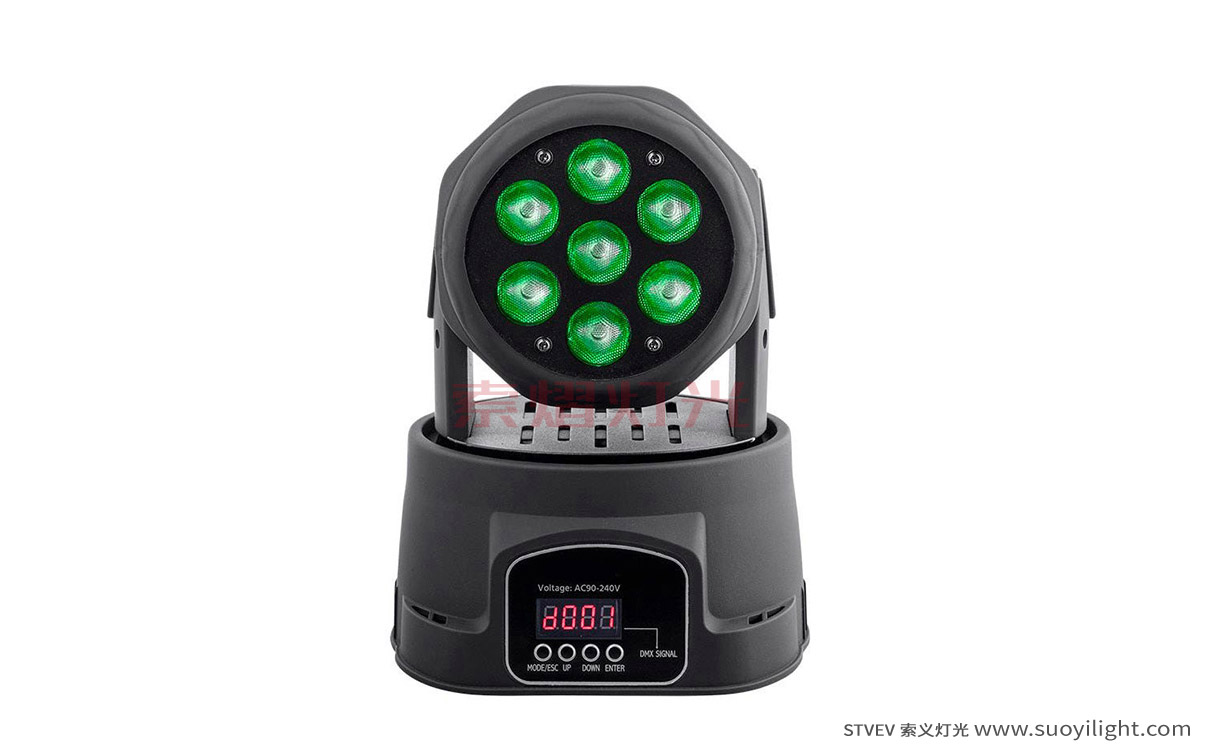 Canada7*10W Mini LED Wash Moving Head Light production